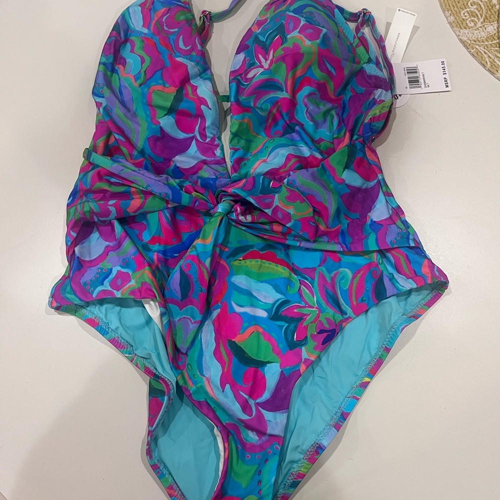 Colorful Women's one piece swimsuit